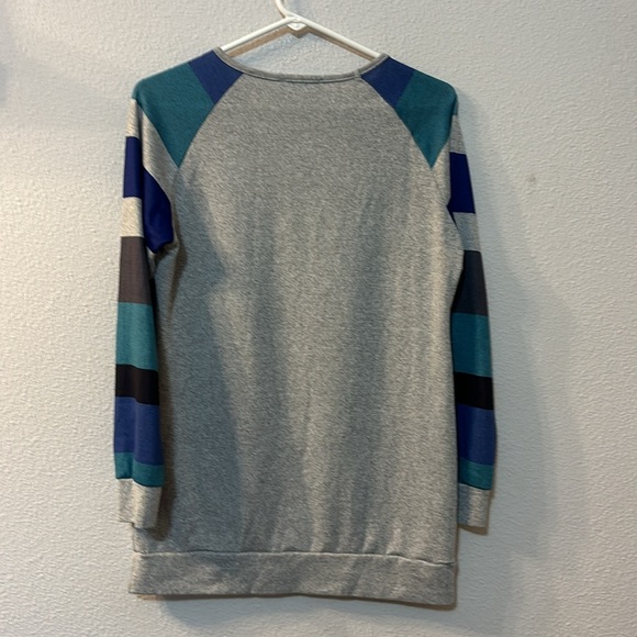 Saianice striped sleeve top size large - Picture 4 of 4